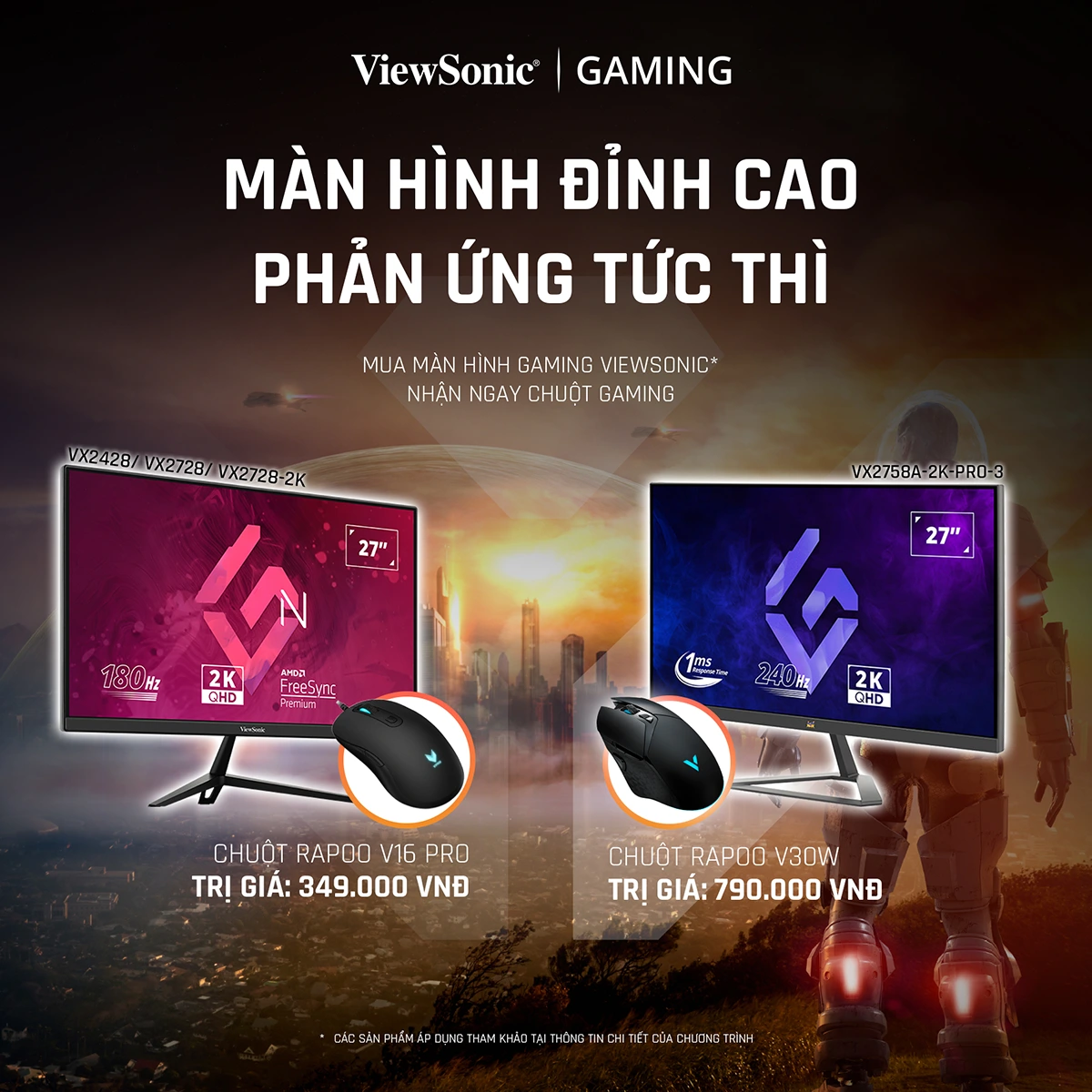 Mua màn hình ViewSonic tặng chuột | Nguyễn Vũ Store