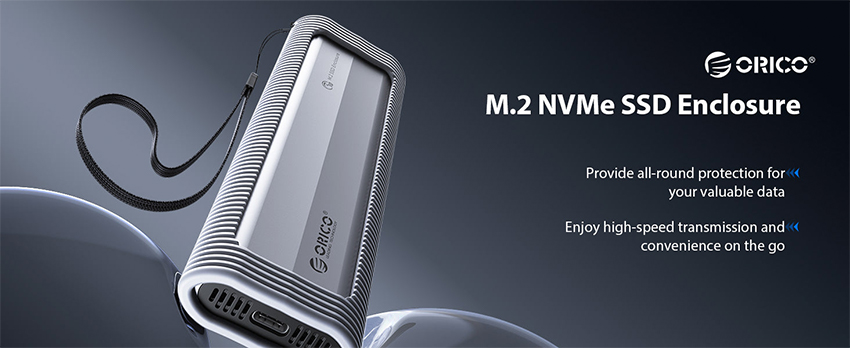Hộp ổ cứng SSD Type C ORICO AXM2S-G2-V1-GY-BP 