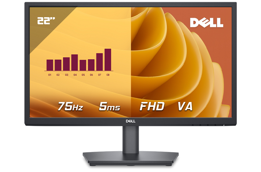 Màn Hình Dell E2225HS 21.4 inch FHD VA 75Hz 5ms