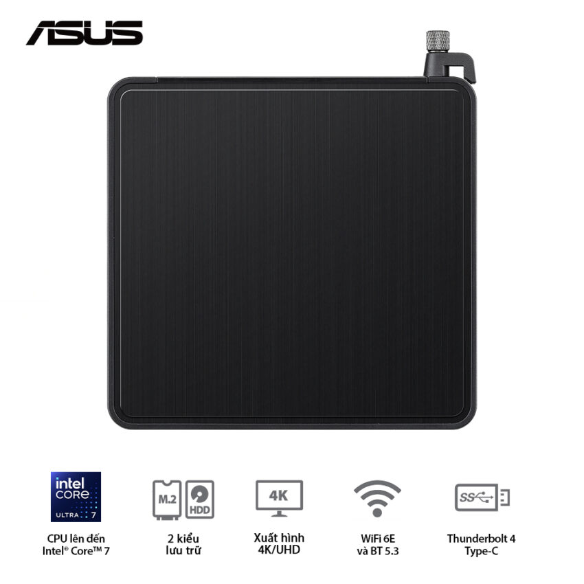 PC Mini Asus NUC 14 Pro RNUC14RVHI300001I (i3-100U, Intel UHD Graphics, Wi-Fi 6E AX211, Bluetooth 5.2)