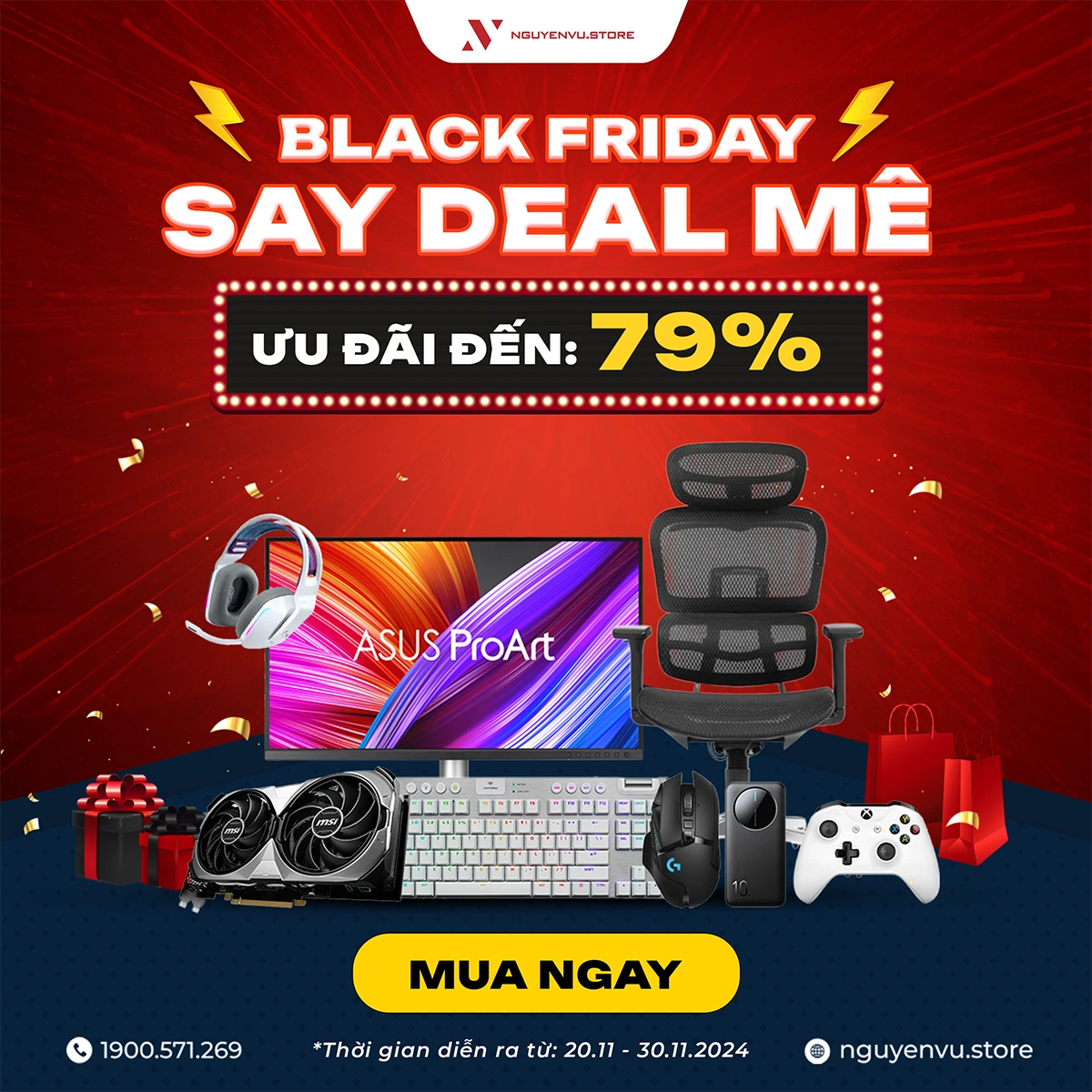 BLACK FRIDAY 2024 ưu đãi đến 79% | Nguyễn Vũ Store