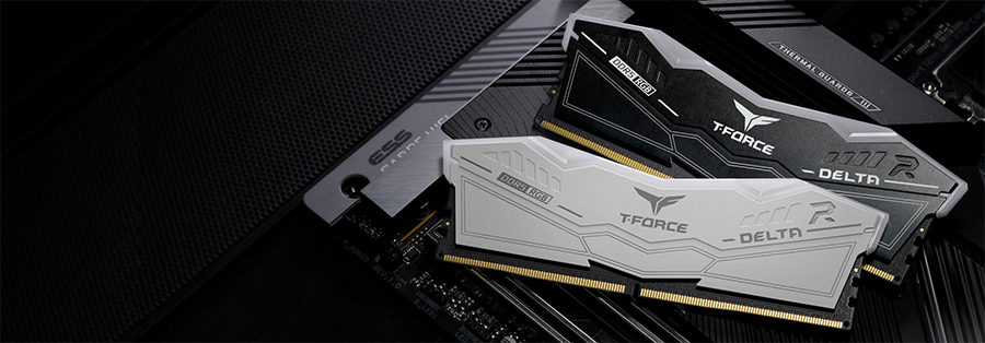 RAM TeamGroup T-Force Delta RGB 64GB (2x32GB) DDR5 6000MHz ( Black / White )
