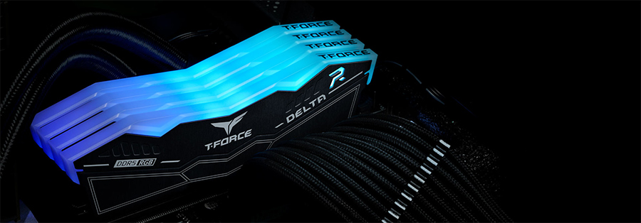 RAM TeamGroup T-Force Delta RGB 64GB (2x32GB) DDR5 6000MHz ( Black / White )