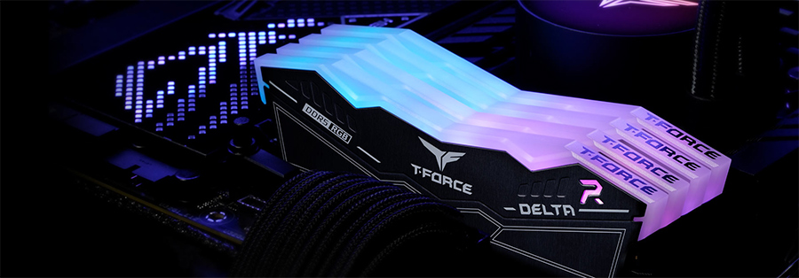 RAM TeamGroup T-Force Delta RGB 64GB (2x32GB) DDR5 6000MHz ( Black / White )