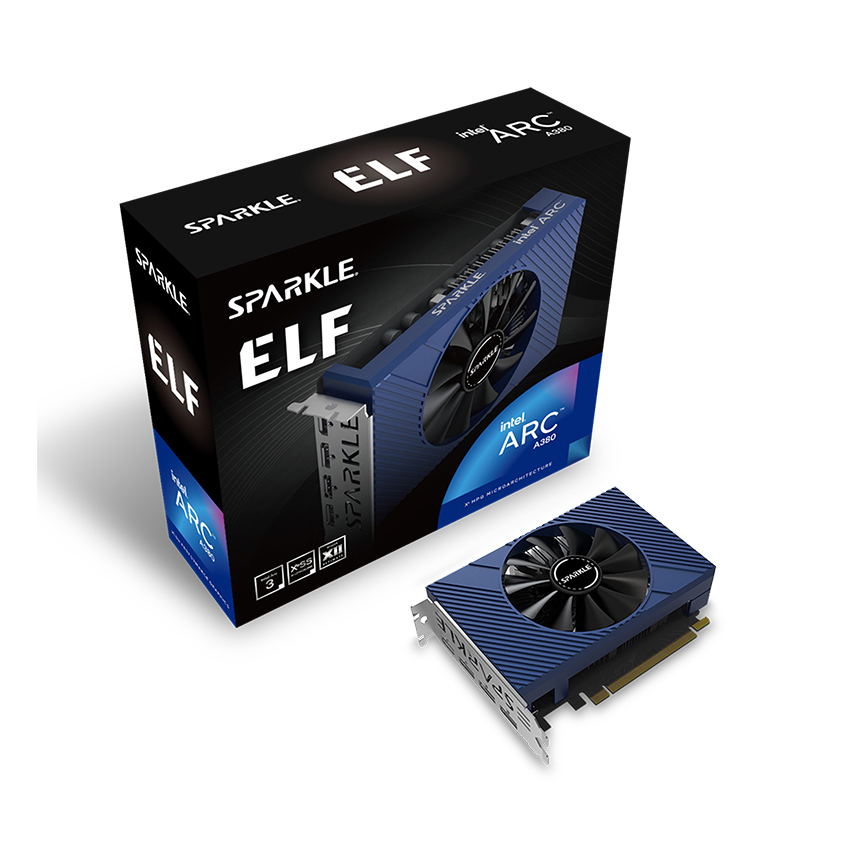 VGA SPARKLE Intel Arc A380 ELF, 6GB GDDR6, SA380E-6G