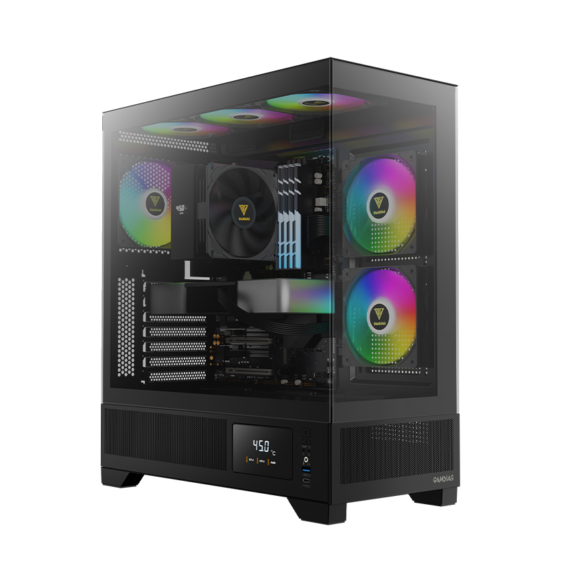 Vỏ Case Gamdias ATLAS M1 Black ARGB