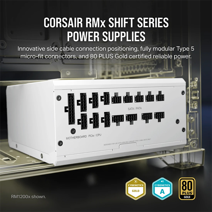 Corsair RM1000x Shift White 80 Plus Gold CP-9020275-NA