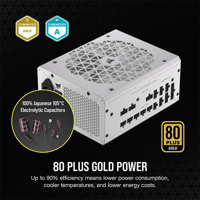 Corsair RM1000x Shift White 80 Plus Gold CP-9020275-NA
