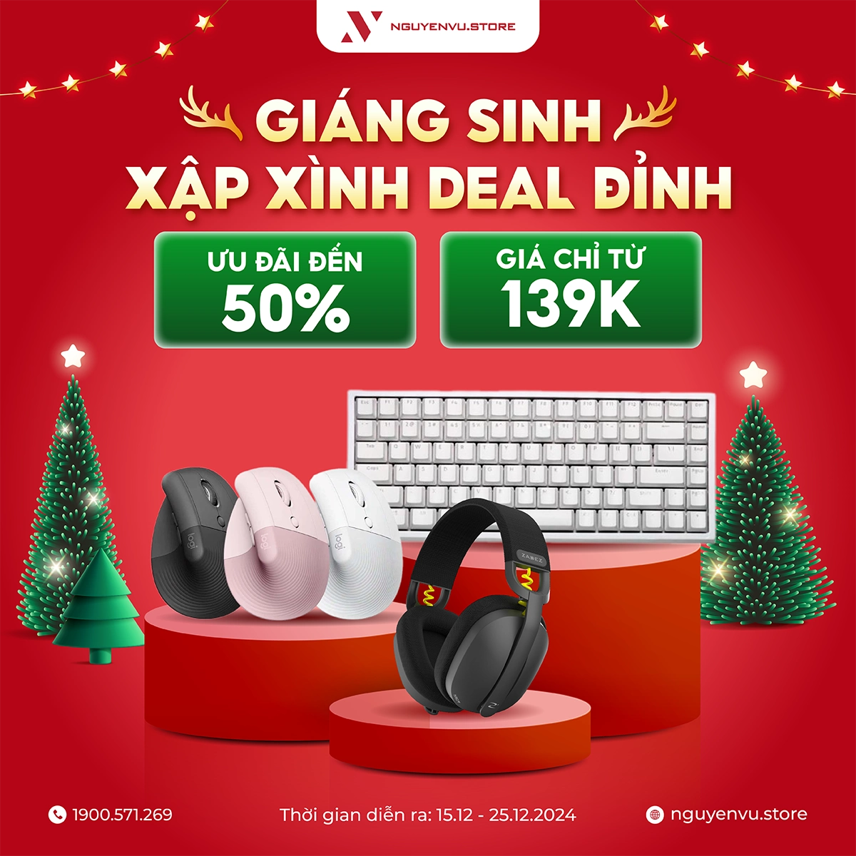 Giáng Sinh xập xình Deal Đỉnh | Ưu đãi đến 50%