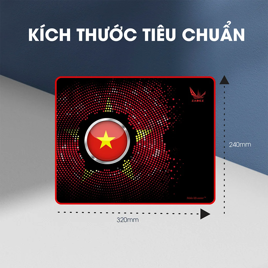 Pad chuột Zadez GP-320V Đen