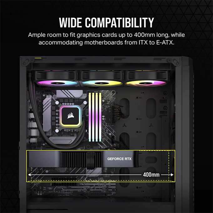 Vỏ Case Corsair 480T RGB Airflow Black CC-9011272-WW