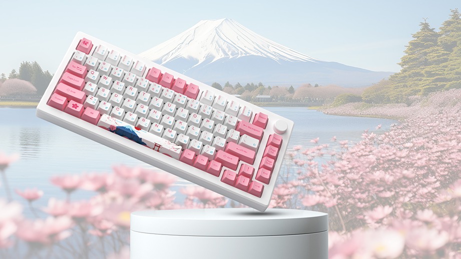 Bàn phím AKKO MOD007B-HE PC Tokyo Sakura Pink