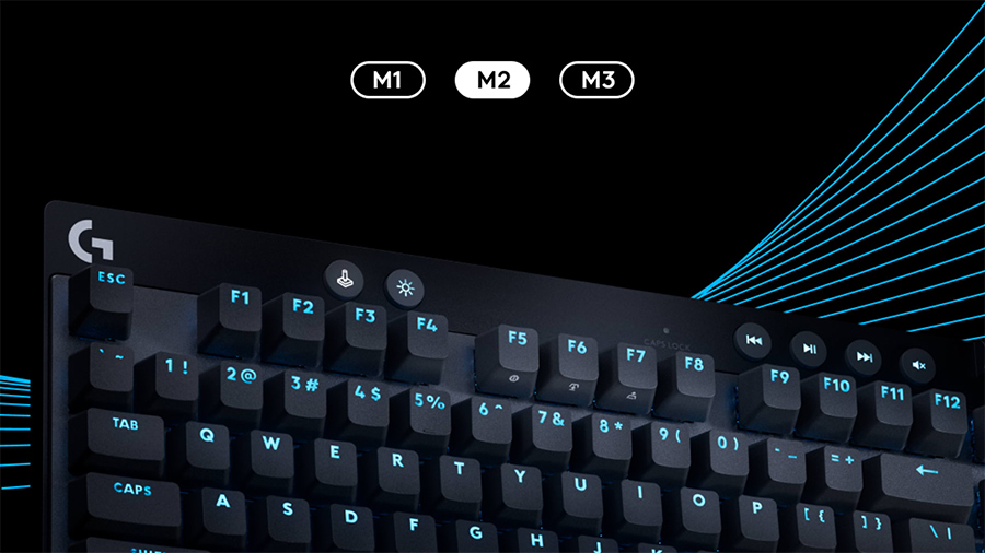 Bàn phím cơ Logitech G Pro X TKL Rapid Black