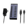 Bộ chia USB Ugreen 90307 (7 cổng USB 3.0, Đen)