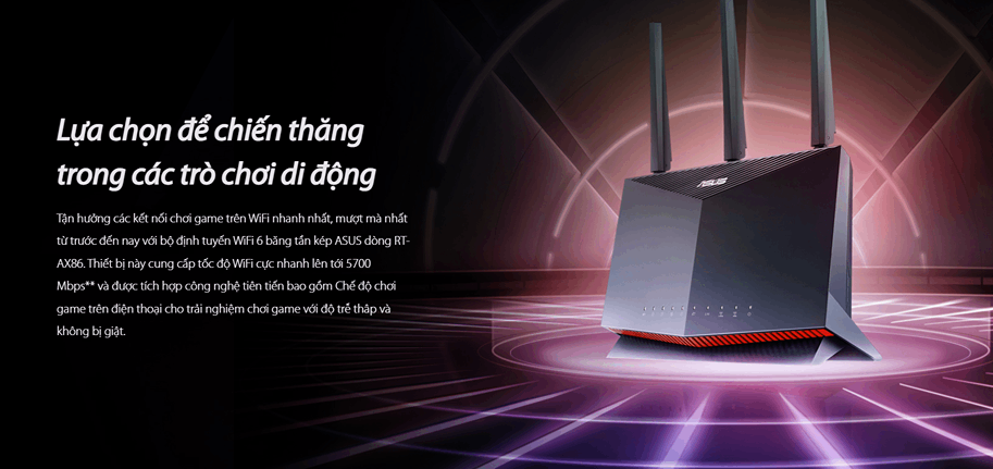 Bộ phát wifi 6 Asus RT-AX86U Pro