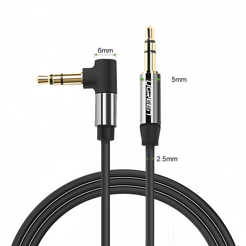 Cáp Audio 3.5mm Ugreen 40186 (Đen, 2m)