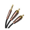 Cáp Audio Ugreen 80848 3.5mm Ra 2 Đầu RCA (dài 3M)