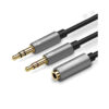 Cáp Gộp Ugreen 20899 Audio 3.5mm 2 Vào 1 Ra Mic và Tai Nghe