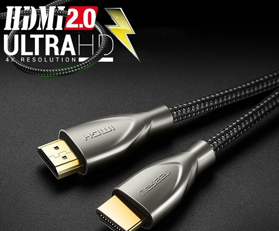 Cáp HDMI 2.0 Cao Cấp Ugreen 50107 (Dài 1.5m, Hỗ Trợ 4K60Hz, 3D)