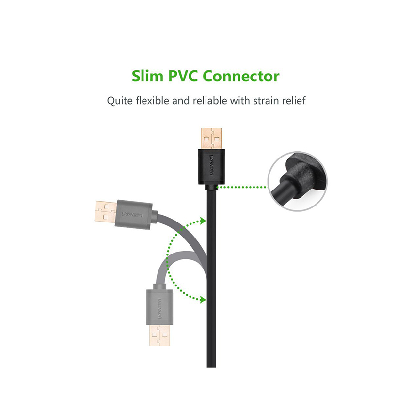 Cáp Mini USB to USB Ugreen 10385 2.0 (Dài 1.5m, Đen)