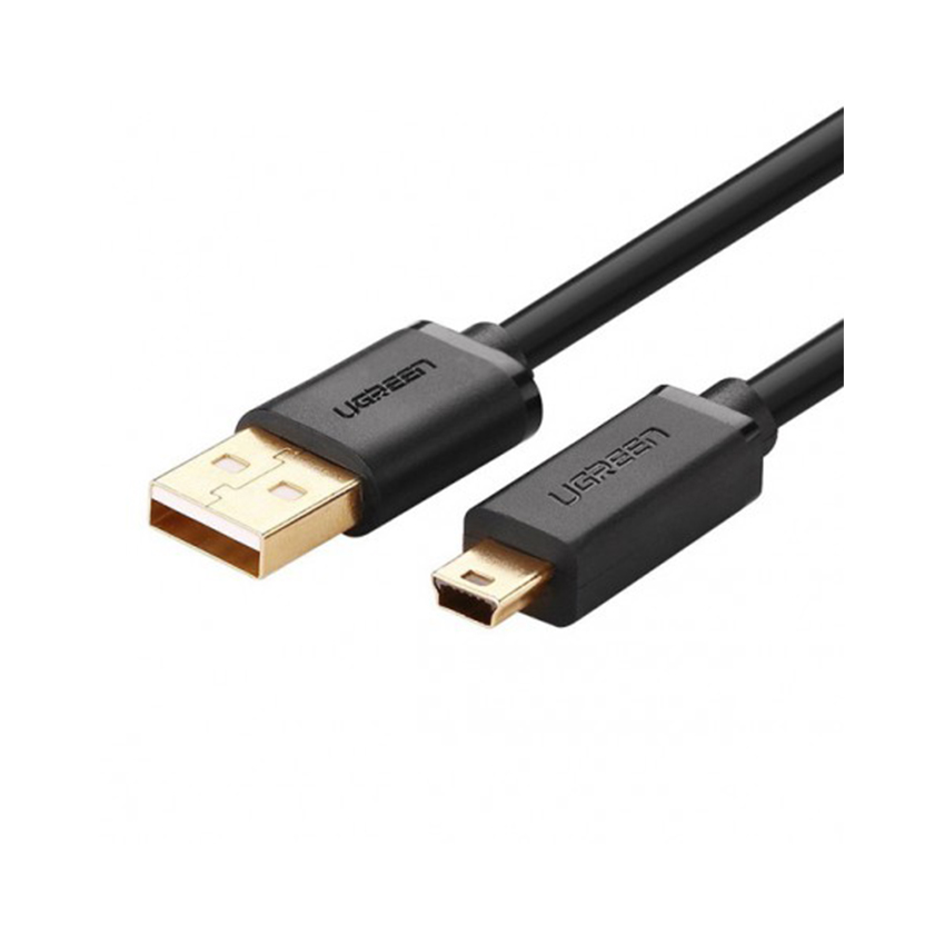 Cáp Mini USB to USB Ugreen 10385 2.0 (Dài 1.5m, Đen)