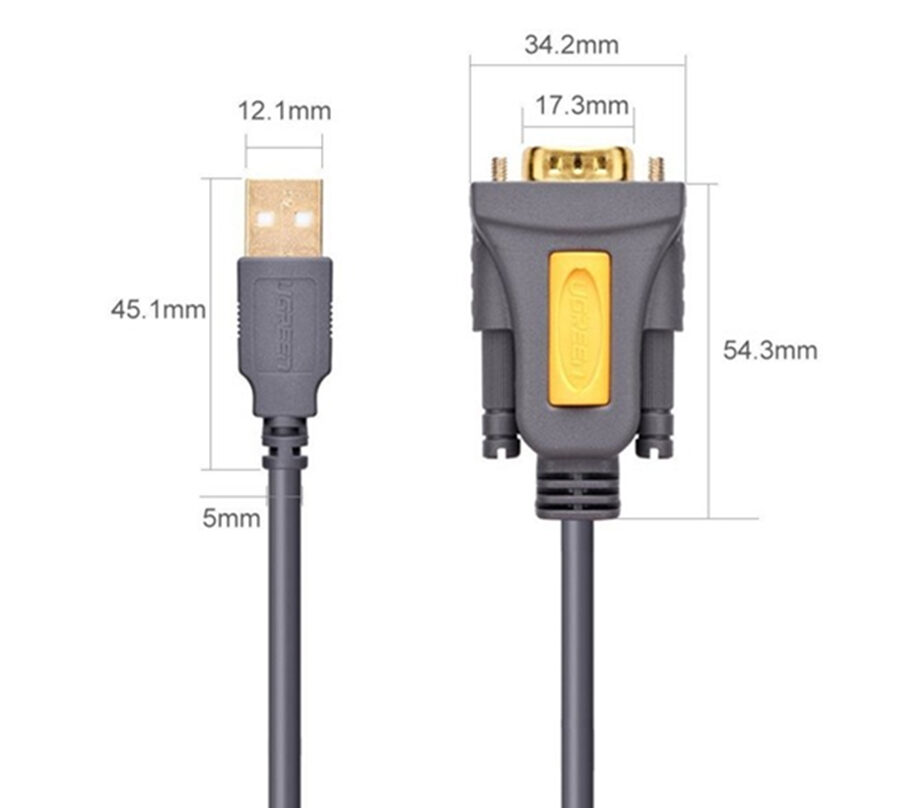 Cáp USB to Com dài 2m Ugreen 20222