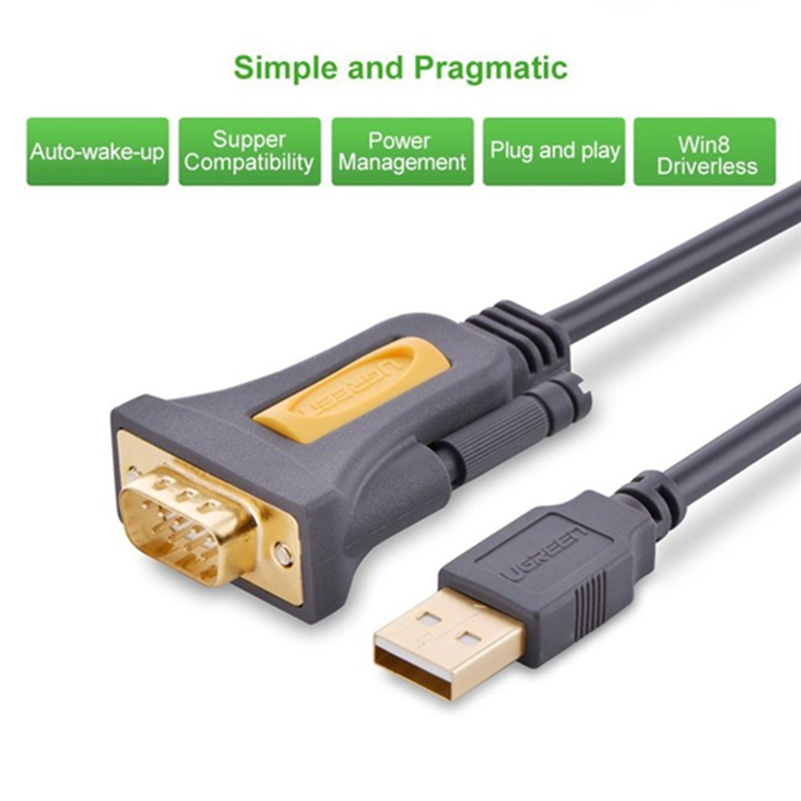 Cáp USB to Com dài 2m Ugreen 20222