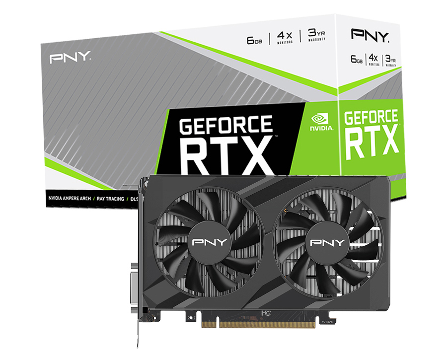 Card Màn Hình PNY RTX 3050 6GB Verto Dual Fan