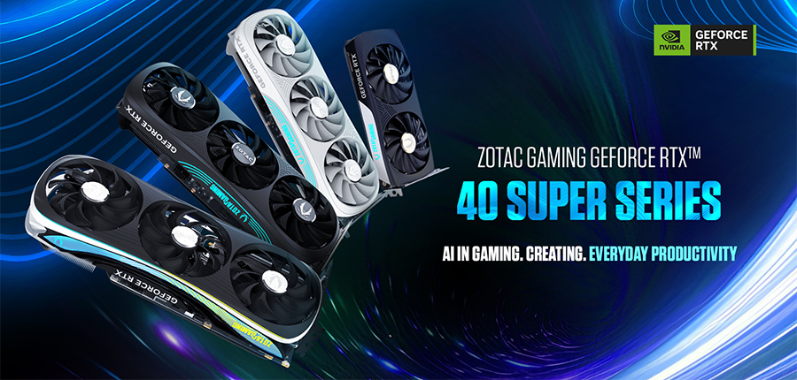 Card màn hình ZOTAC GAMING GeForce RTX 4070 SUPER Trinity Black Edition 12GB GDDR6X