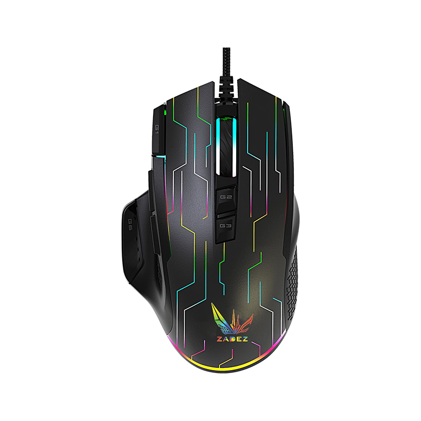 Chuột gaming Zadez GT-616M Đen