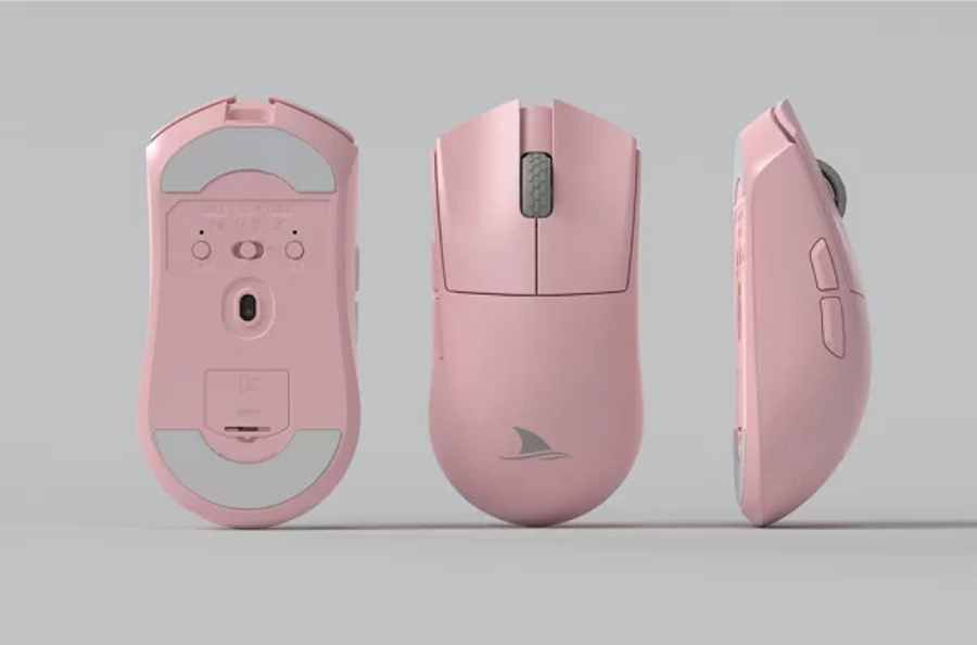 Chuột không dây Darmoshark M3S Pink (3 chế độ kết nối Dây, Wireless 2.4GHz, Bluetooth 5.0, Hồng)