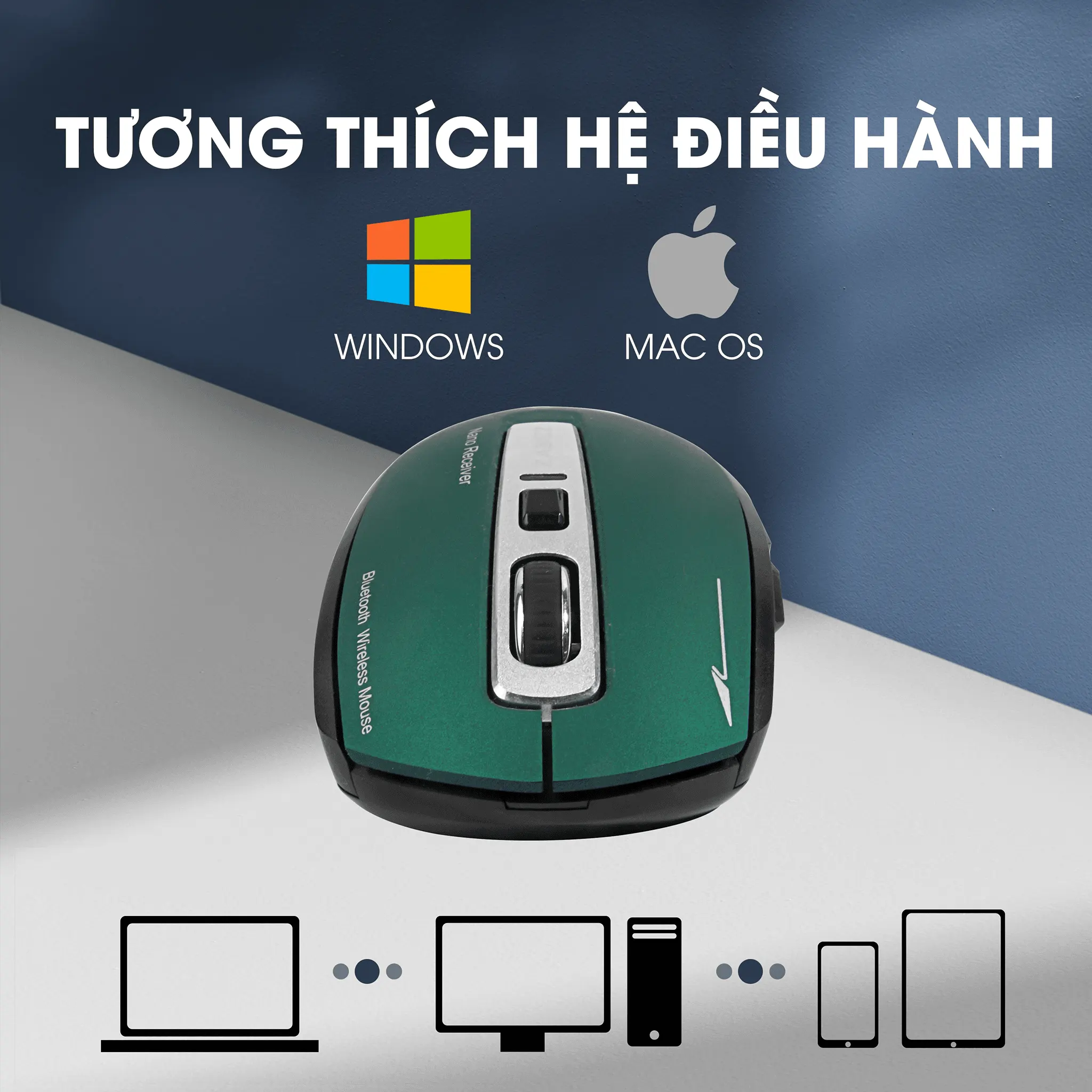 Chuột Không Dây Zadez M-350GN Xanh Lá