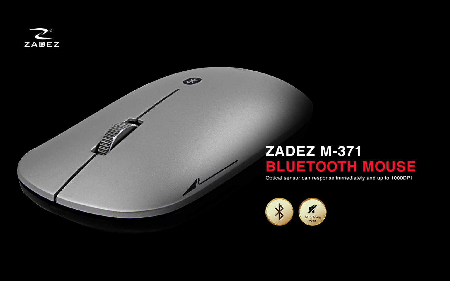 Chuột Không Dây ZADEZ M-371 Xám