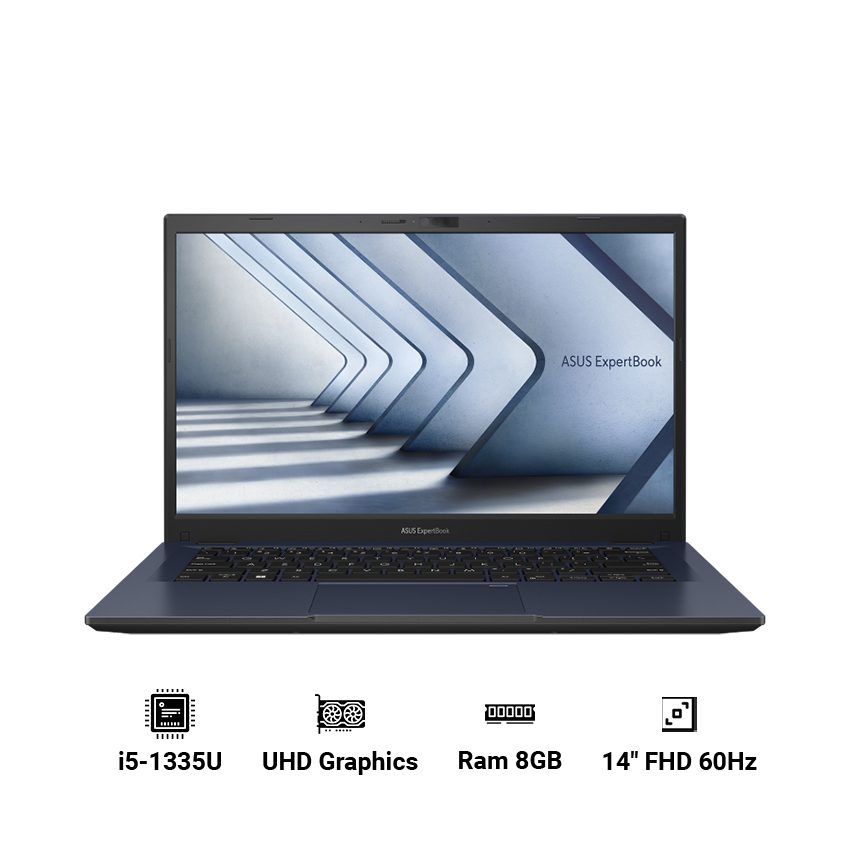 Laptop ASUS ExpertBook B1 B1402CVA-NK0062W (Intel Core i5-1335U | 8GB | 512GB | Intel UHD Graphics | 14 inch FHD | Windows 11 | Đen)