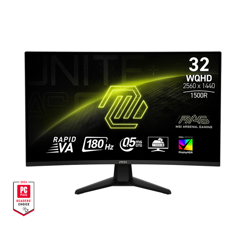 Màn hình gaming MSI MAG 32CQ6F 31.5" WQHD VA 180Hz 0.5ms