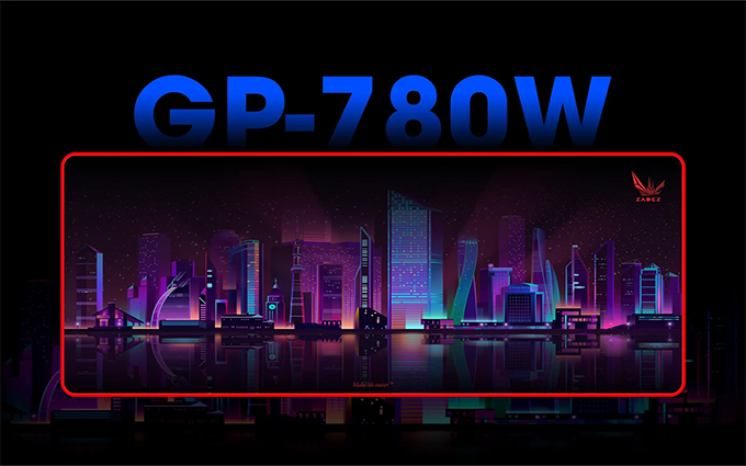 Miếng lót chuột bằng cao su Zadez GP-780W Đen