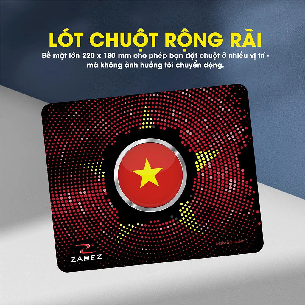 Pad chuột Zadez MP-220V Đỏ