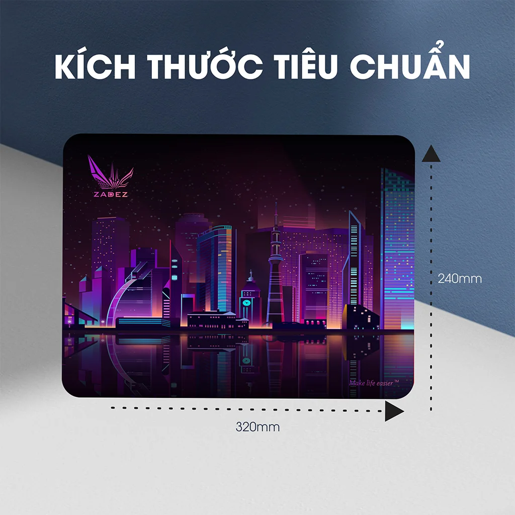 Pad chuột Zadez MP-320C Đen Miếng lót chuột cao su Zadez MP-320C là phụ kiện hoàn hảo, mang đến sự thoải mái và hiệu suất tối ưu nhờ chất liệu cao su