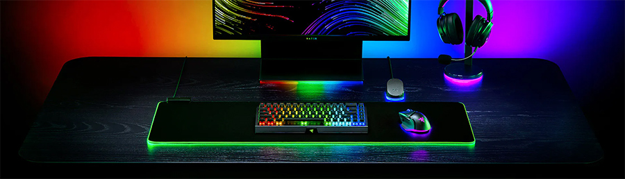 Tấm lót chuột Razer Goliathus Chroma Extended - Soft Gaming Mouse Mat - Mercury (RZ02-02500314-R3M1)