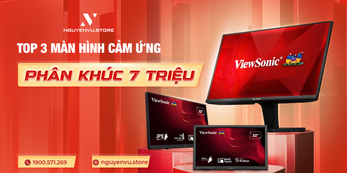 Top 3 Màn Hình Viewsonic Cảm Ứng Phân Khúc 7 Triệu