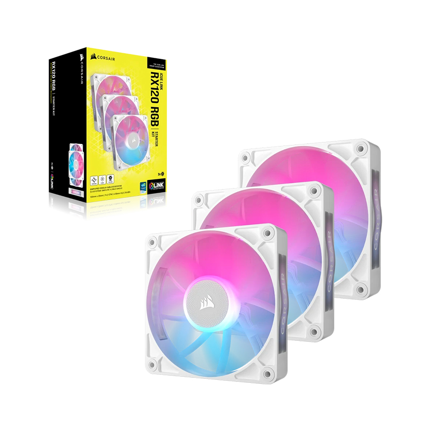 Bộ 3 Fan Case Corsair iCUE LINK RX120 RGB