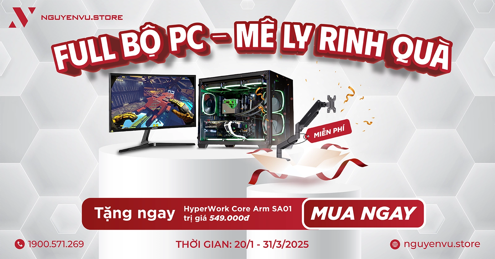 Sắm Full Bộ PC - Rinh HyperWork Core Arm Mê Ly | Nguyễn Vũ Store