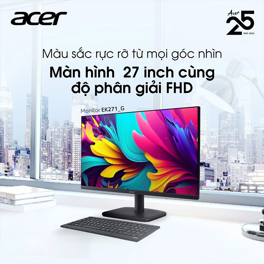 Màn hình Acer EK271 G 27 inch FHD IPS 120Hz 1ms