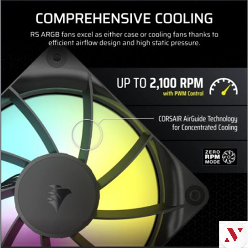 Quạt Máy Tính Corsair RS120 ARGB