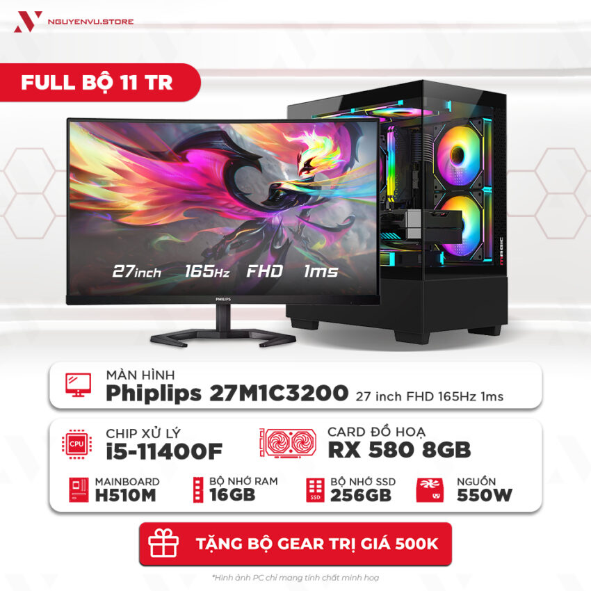 Full bộ PC Gaming 11 Triệu