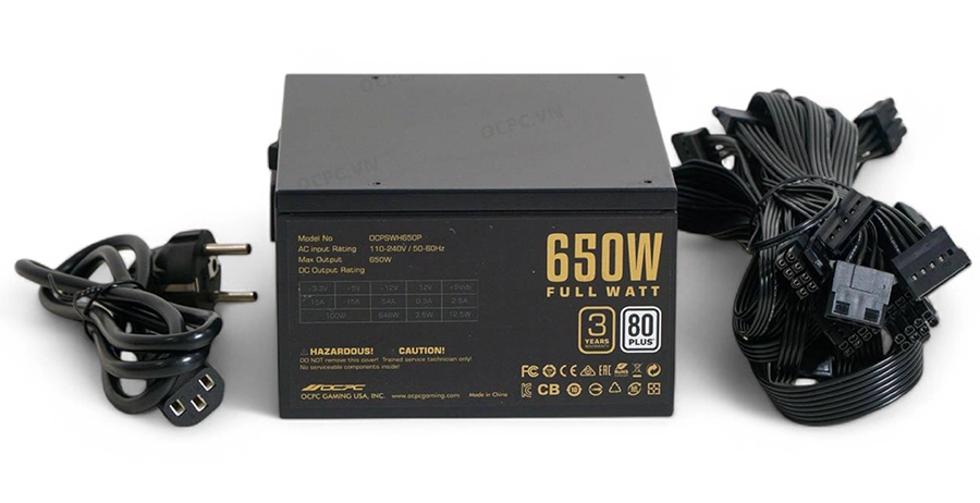 OCPC ENERGIA WH650 650W Hiệu Suất >80%