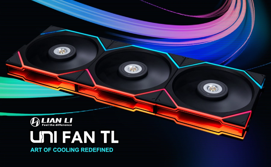 Bộ 3 quạt máy tính LIAN LI TL120 LCD (12TLLCD3W, Trắng)