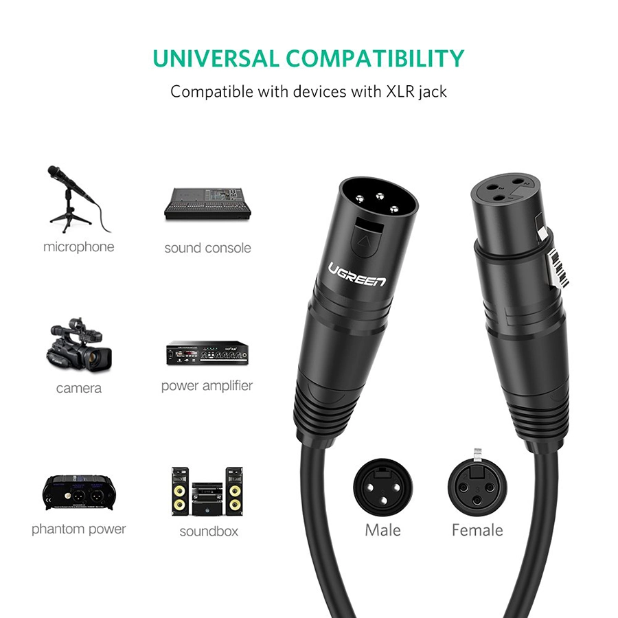 Ugreen 20713 XLR Canon (Dài 8M)