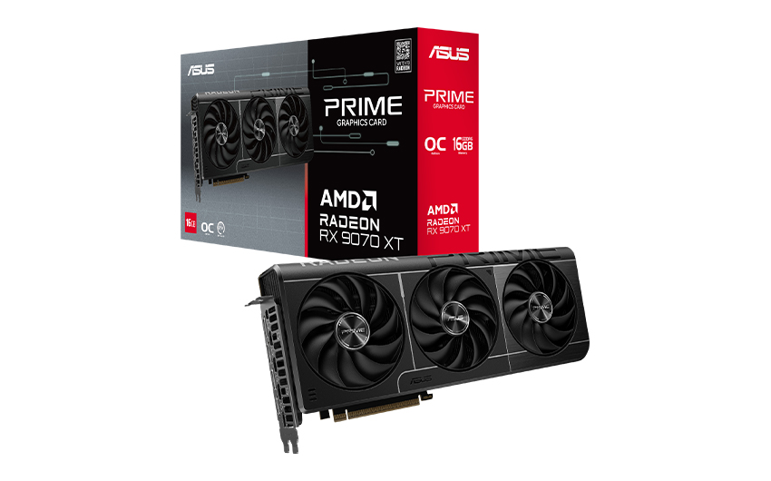 ASUS Prime Radeon RX 9070 XT OC Edition 16GB GDDR6 PRIME-RX9070XT-O16G
