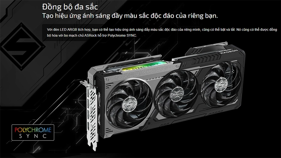 ASRock AMD RX 9070 XT Steel Legend Dark 16GB